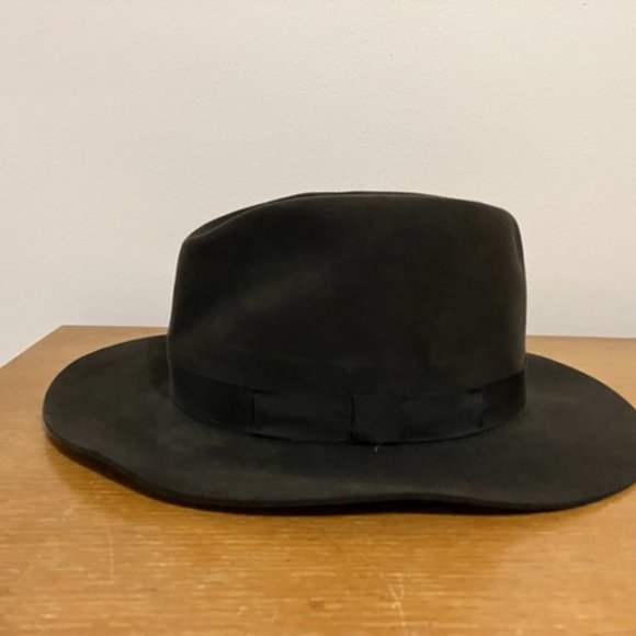 Fiorentino Vintage Fedora Black/Dark Grey Felt Hat - Picture 6 of 7